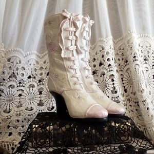 Victorian boots planter or shelf decor